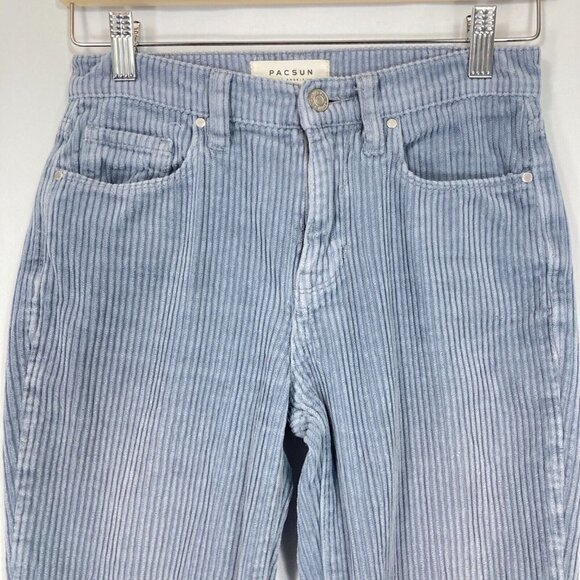 🔥 3/$15 🔥PacSun Vintage Icon Straight Corduroy Pants 90s Mom Jeans School 24 - Picture 2 of 7